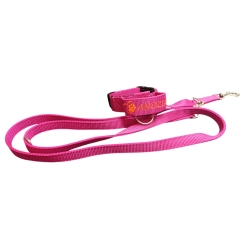 KLASYCZNY – komplet smycz przepinana + obroża CLICK 4 cm