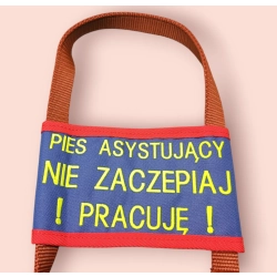 NAKŁADKA Z HAFTEM NA RĄCZKĘ DO SZELEK DLA OSOBY NIEDOWIDZĄCEJ
