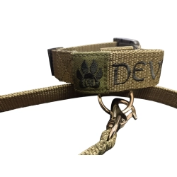 MILITARY K9 obroża z rączką 4 cm