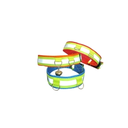 RESCUE SZYBKO ZRYWALNA – obroża 4 cm NA RZEP z odblaskiem