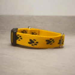 OBROŻA click regulowana PAW PRINT – 25 mm