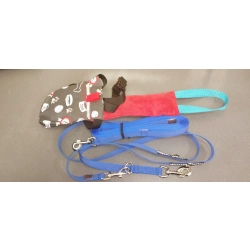 ABS SZKOLENIOWY MAXI – smycz 2 m + linka 5 m + szarpak + saszetka