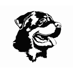 ROTTWEILER – duża nerka spacerowa z haftem
